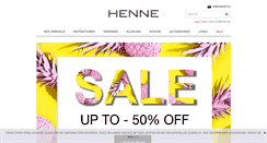 Desktop Screenshot of henne-fashion.com